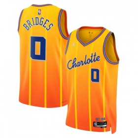 Camiseta Hombre Charlotte Hornets Miles Bridges 2025-26 Jordan City Edition Oro Swingman